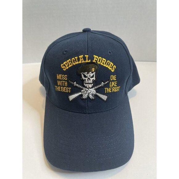 Baseball Cap Men Hat “Special Forces Mess with the Best Die Like the Rest” New - Picture 2 of 6